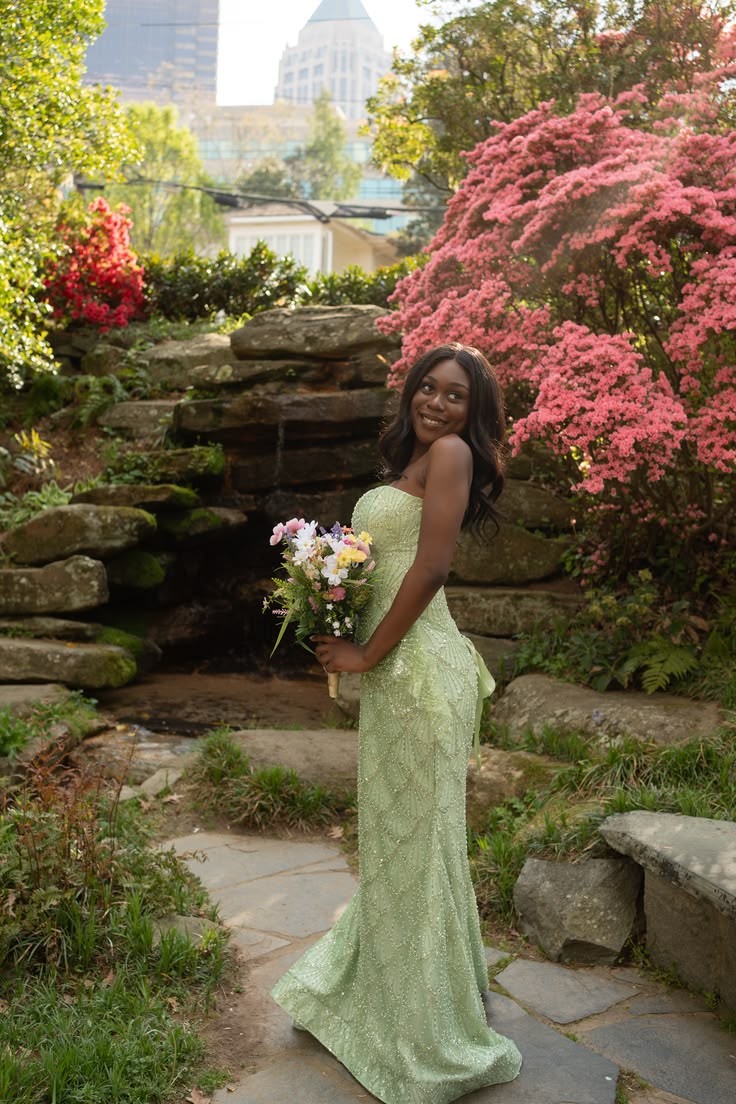 Fashion Green Prom Dress Sheath Satin Long Evening Dress ED11518