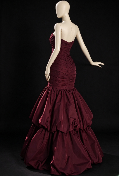 Charming Sweetheart Mermaid Satin Long Evening Dress Grape Prom Dress ED11683
