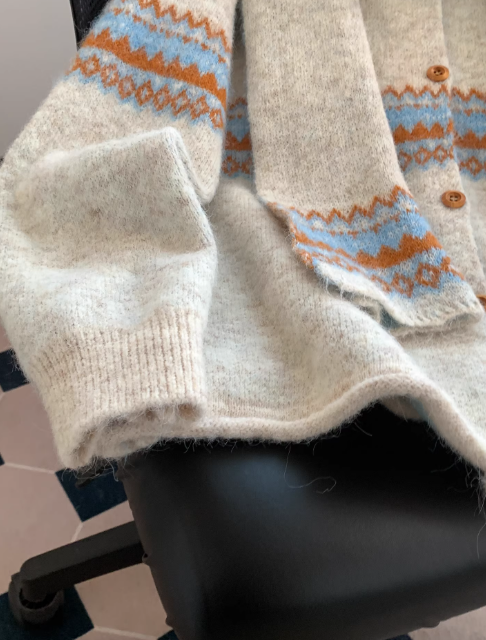 Cardigan mignon abricot ED01342