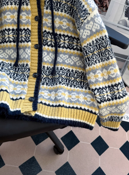 Cardigan mignon abricot ED01342