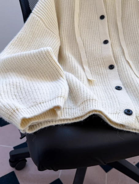 Cardigan mignon abricot ED01342