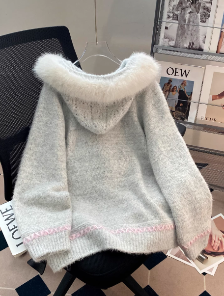 Cardigan mignon abricot ED01342