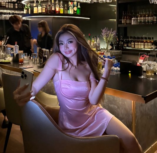 Fairy Pink Homecoming Dresses Spaghetti Strap Sheath Short Prom Dresses Cute Birthday Dresses EP04805