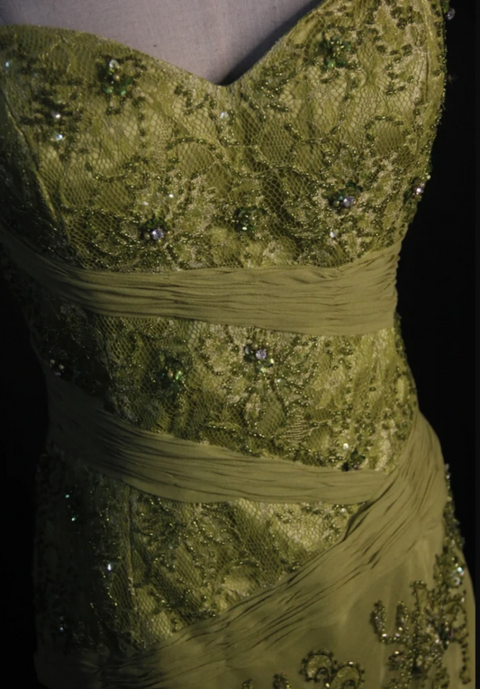 Gorgeous Sheath Long Prom Dresses Sequins Beaded Chiffon Strapless Evening Dresses Sleeveless Formal Dresses EP06096