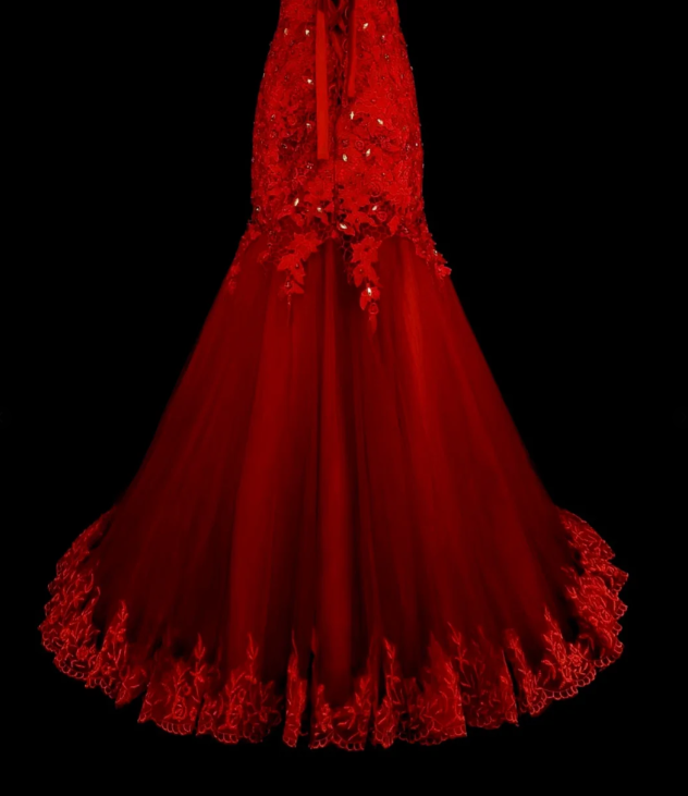 Glam Burgundy Long Prom Dresses Strapless Mermaid Evening Dresses Satin Sleeveless Formal Dresses EP06811