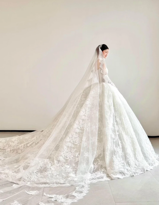 Timeless Sweetheart A-Line Wedding Dress Lace Bridal Gowns Sleeveless White Birdal Dress EW04759