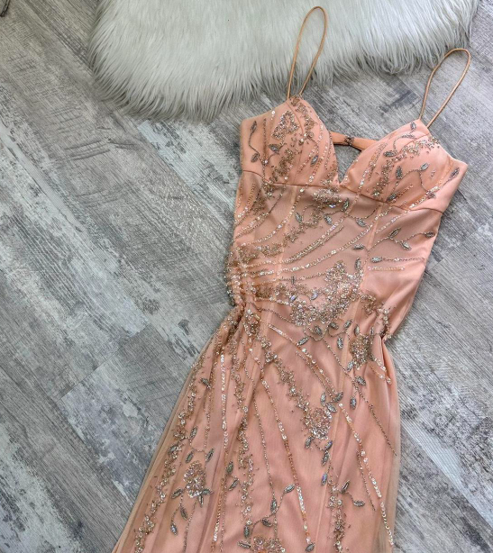 Superbe robe de soirée longue en satin fuchsia, style sirène, sans bretelles, ED02613