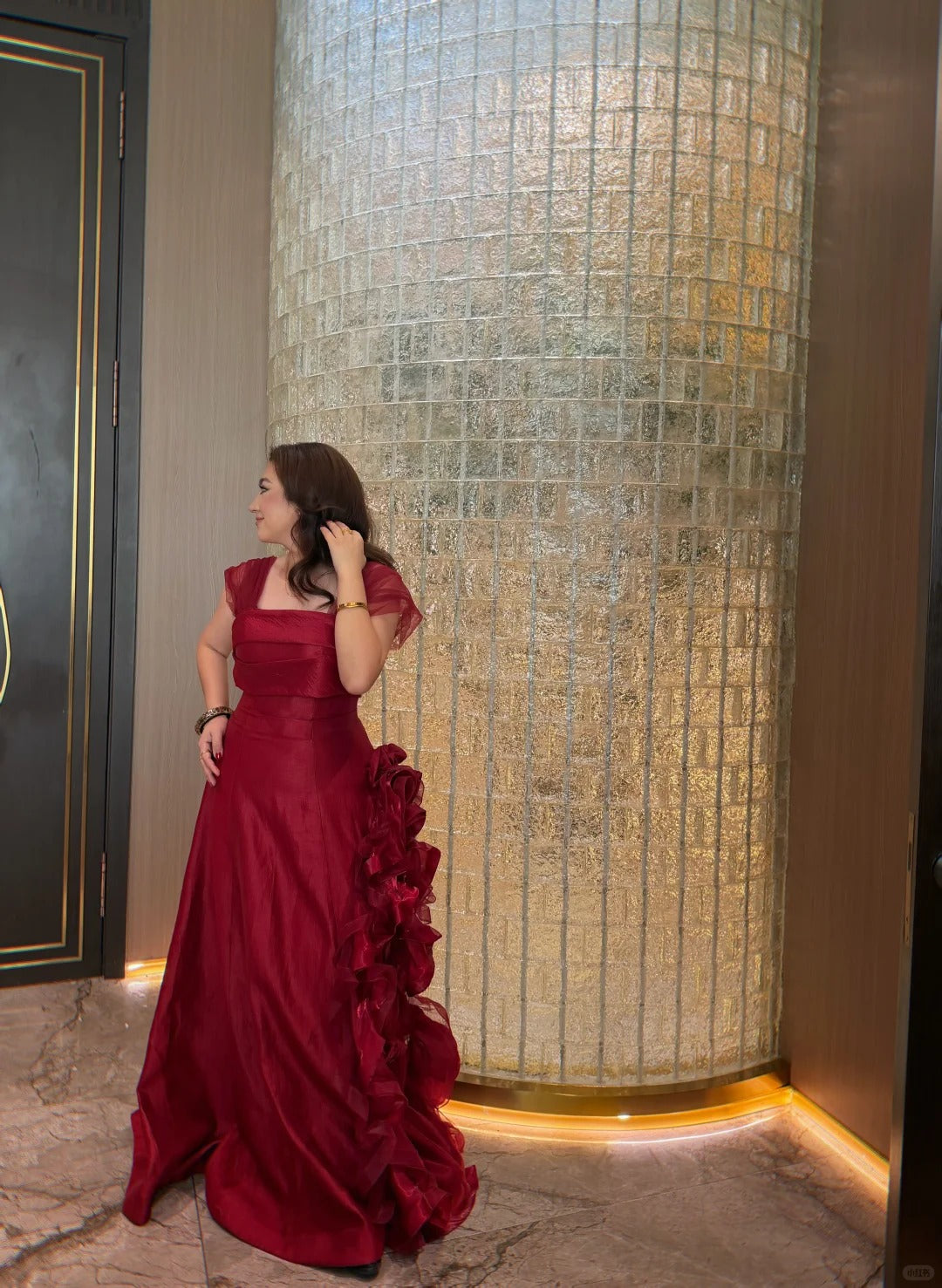 Chic Burgundy Wedding Guest Dress Straps A-Line Satin Long Evening Dre EvaFashionDress Chic Burgundy Wedding Guest Dress Straps A-Line Satin Long Evening Dre EvaFashionDress