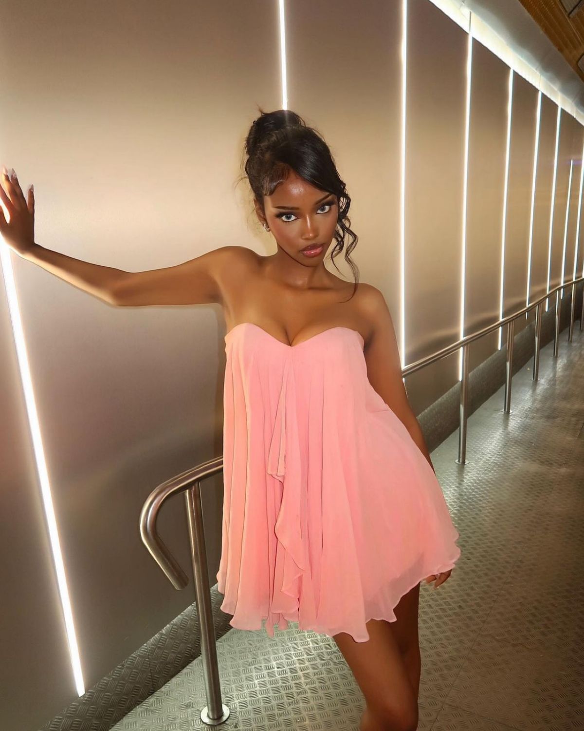 Sweetheart Sheath Short Prom Dress Chiffon Summer Dress Blush Pink Bir –  EvaFashionDress
