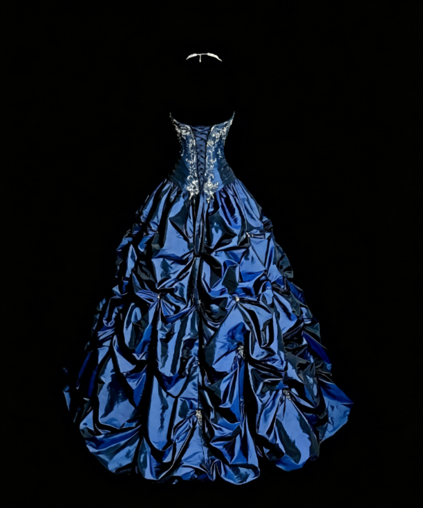 Elegant Navy Blue Prom Dress Sweetheart Satin Formal Dress A-Line Long Evening Dress EW08978