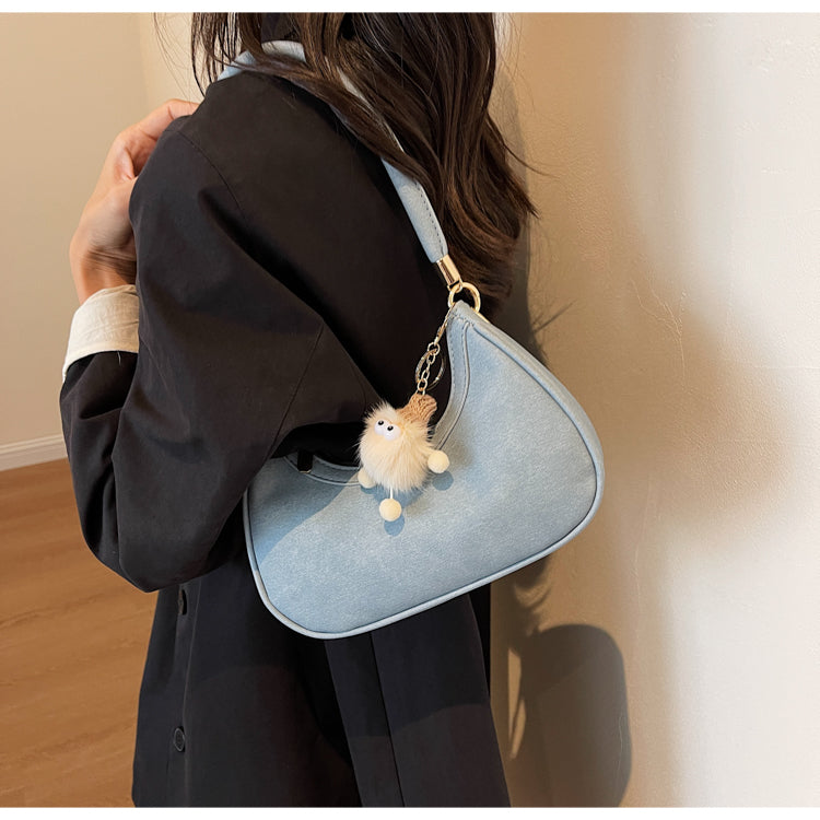 All-match hand-held single-shoulder crescent bag crossbody bag ED0847