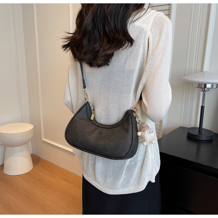 All-match hand-held single-shoulder crescent bag crossbody bag ED0847