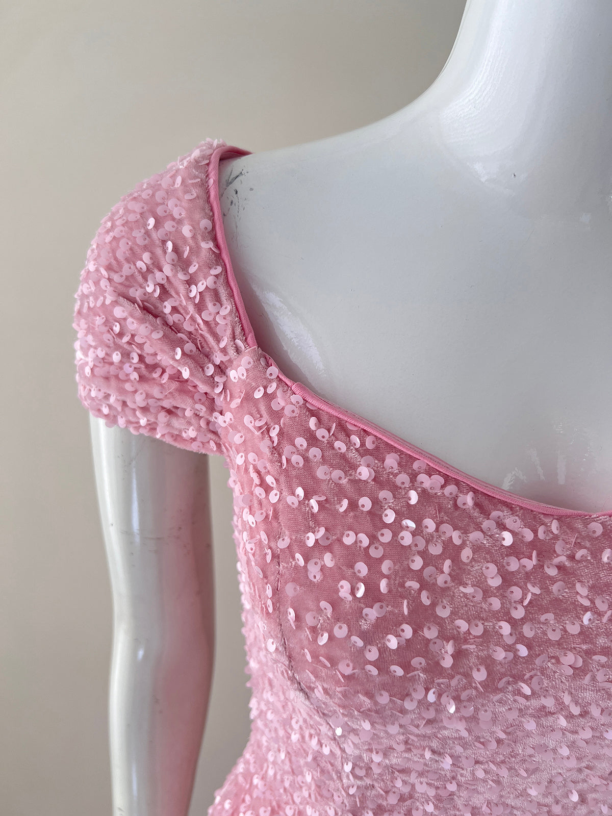 Pink Sweet Mermaid Dress Sequin Birthday Dress Princess Dress ED01075
