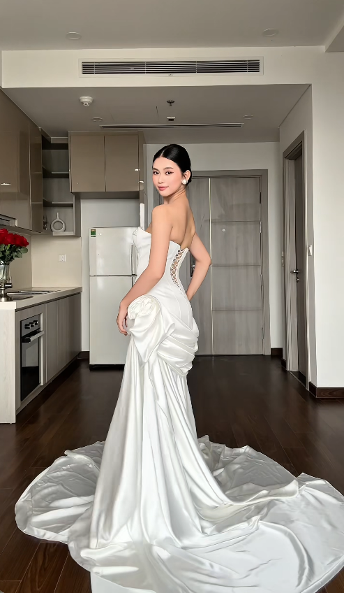 Robe de mariée en mousseline de soie, fourreau, blanche, sans manches, col cœur, robe de mariée WD0101
