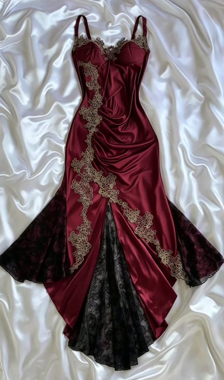 Elegant Navy Blue Spaghetti Straps Mermaid Satin Appliques Prom Dresses Party Dresses ED01319