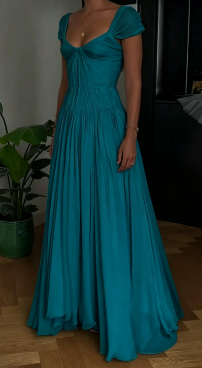 Elegantes weißes A-Linien-Brautkleid, verzaubertes Chiffon-Luxus-Brautkleid ED01511