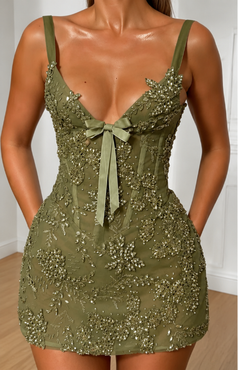 Schickes rosa kurzes Ballkleid Etui-Träger Homecoming-Kleid Perlen Chiffon Abschlussballkleid ED08094