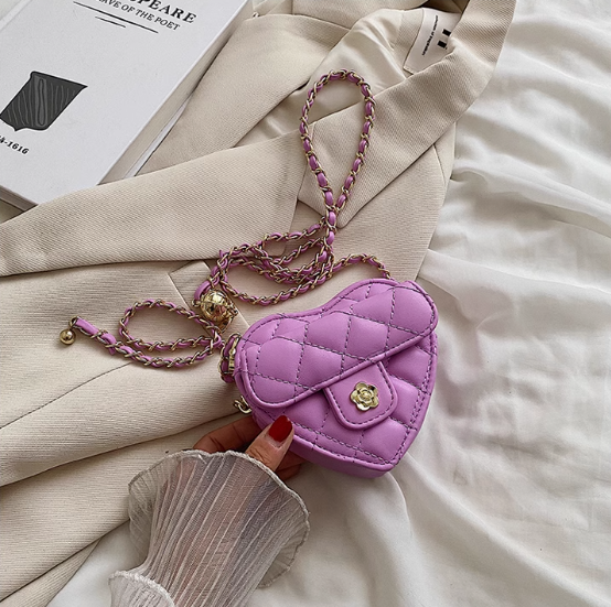 Fashion chain heart crossbody bag ED0319