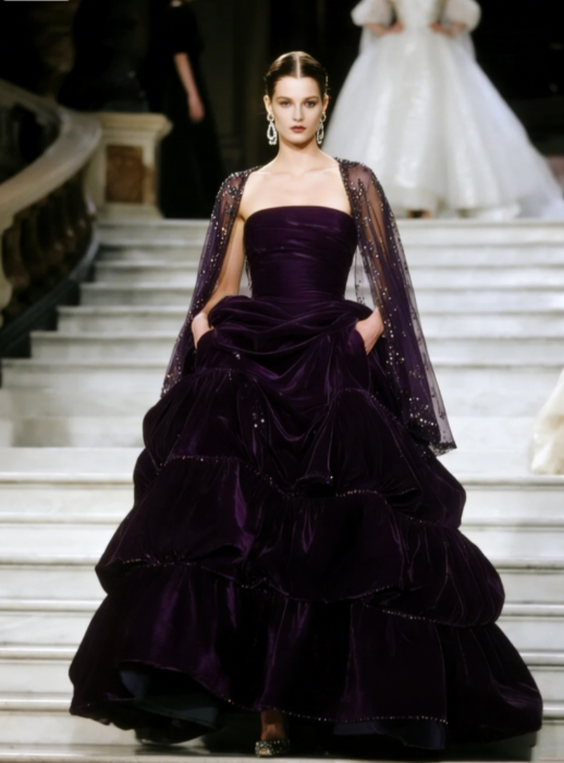 A-Line Dark Purple Long Prom Dress 