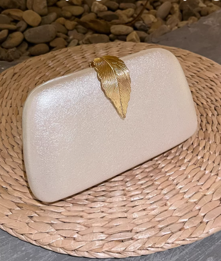 Stylish White Evening Clutch, High-End Gown Clutch EB03934