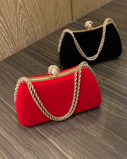High-end Evening Gown Clutch, Suede Wristbag/Evening Bag EB03937