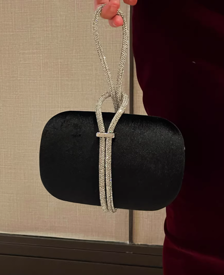 Fashion Evening Gown Clutch, Suede Wrist Bag/Evening Bag EB03938