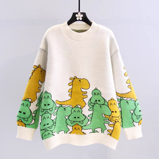 Süßer Dinosaurier Langarmpullover ED0085