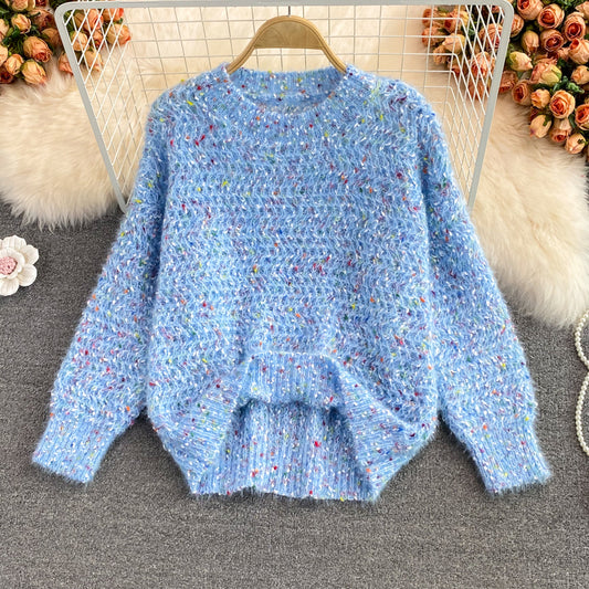 Süßer Rundhals-Langarmpullover ED0094