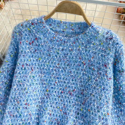 Süßer Rundhals-Langarmpullover ED0094