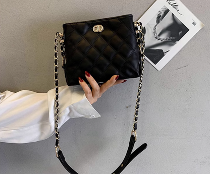 High-grade fashion messenger bag, versatile ins style diamond chain bag ED0096