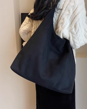 Sac à bandoulière en daim de grande capacité, style niche, ED0098