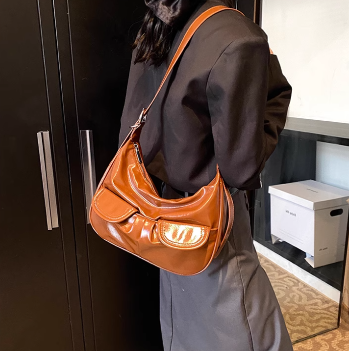 Schlichte Retro Umhängetasche Messenger Bag ED01003