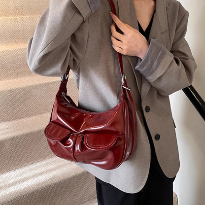 Schlichte Retro Umhängetasche Messenger Bag ED01003