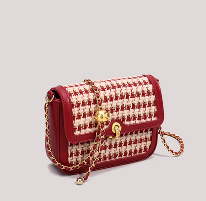 Red new style trendy niche women's bag shoulder chain messenger bag ED0101