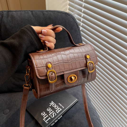 Sac à main carré rétro tendance, sac messager à bandoulière ED01088