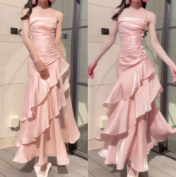 Robes de soirée d'inspiration vintage à moins de 160 $ ​​🤍Robes de bal blanches à volants superposés style conte de fées ED01131