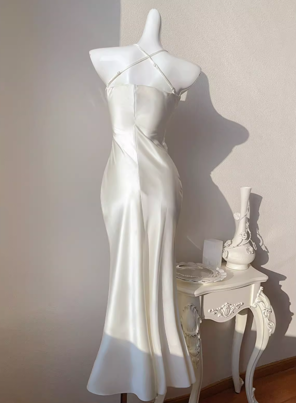 French tulle satin suspender dress party mermaid dress ED01186