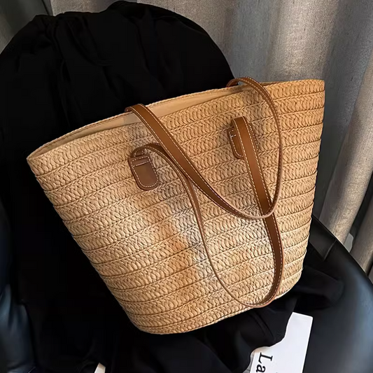 Nouveau sac à bandoulière en paille grande capacité ED0124
