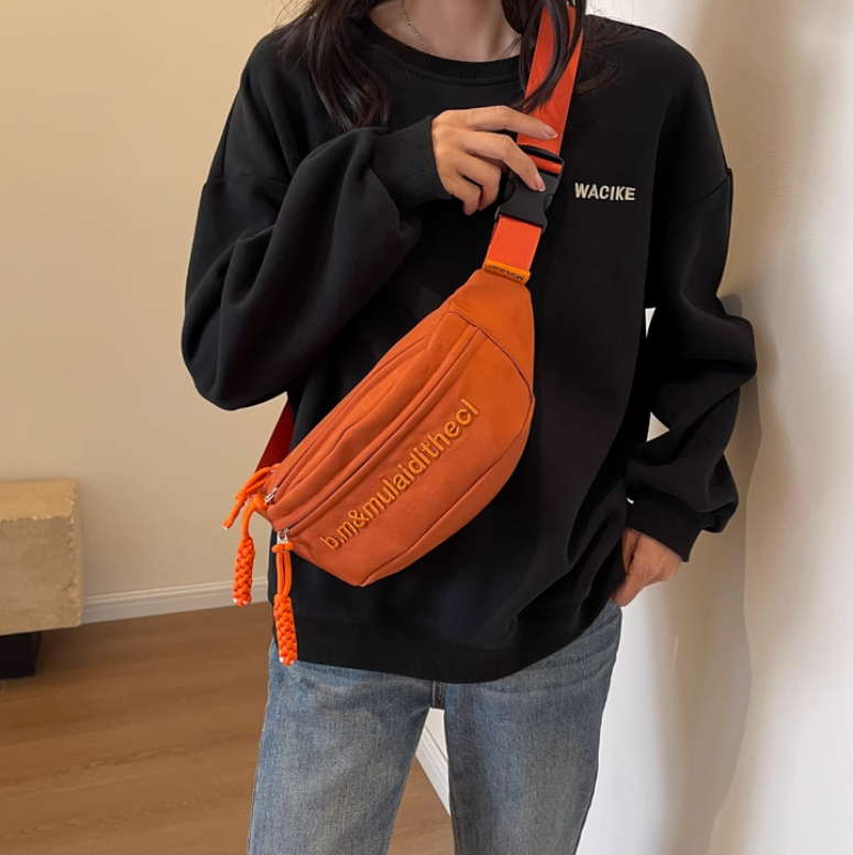 Sac bandoulière en toile polyvalent et décontracté à une épaule ED0125