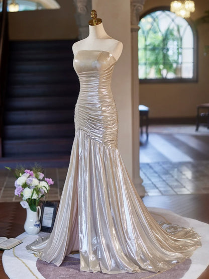 Robe de bal longue bustier style sirène, magnifique robe de soirée ED01266