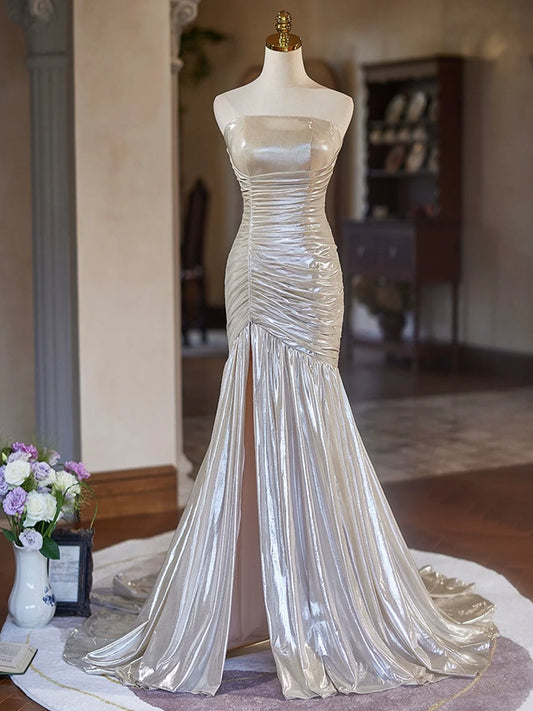Robe de bal longue bustier style sirène, magnifique robe de soirée ED01266