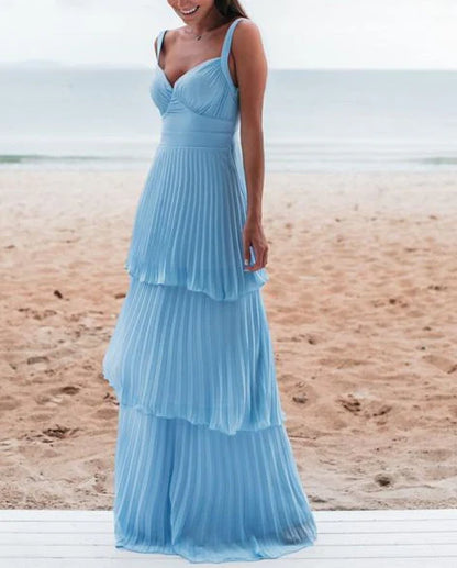 Charming Blue Prom Dress Long Evening Dress ED01277