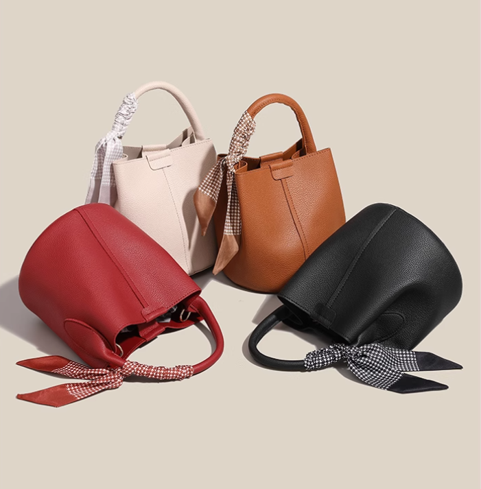 Nouveau sac seau portable polyvalent de niche rouge tendance ED0127