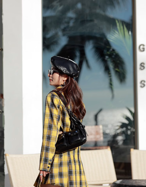 Sac à bandoulière tendance pour fille, doux et cool, style niche, sac de moto ED01298