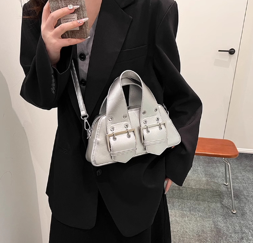 Sac à bandoulière style moto, style fille, mignon et cool, ED01299