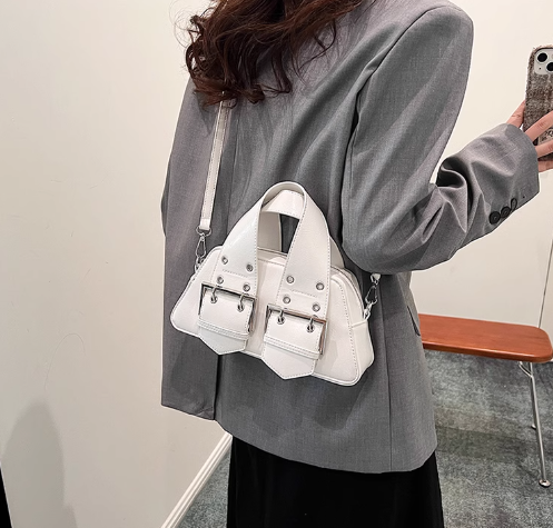 Sac à bandoulière style moto, style fille, mignon et cool, ED01299