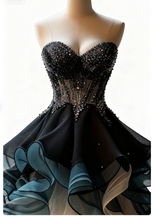 Vintage A-line sweetheart neckline tulle sequin long prom dress, formal evening dress ED01317