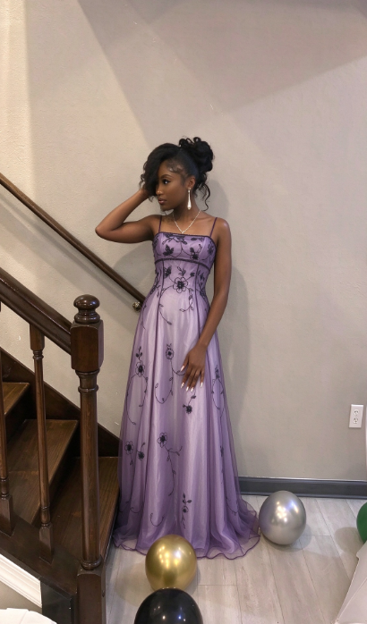 Vintage Blue Gradient Empire Prom Dresses Backless Romantic Beaded Evening Dresses Guest Dresses ED01406