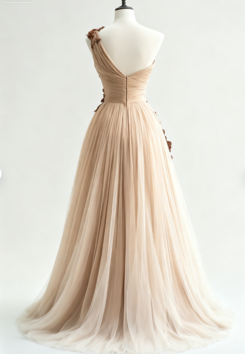 ElegantA-line Sweetheart Quinceañera Dress Tulle Applique Ball Gown Long Prom Dress Wedding Dress ED01491