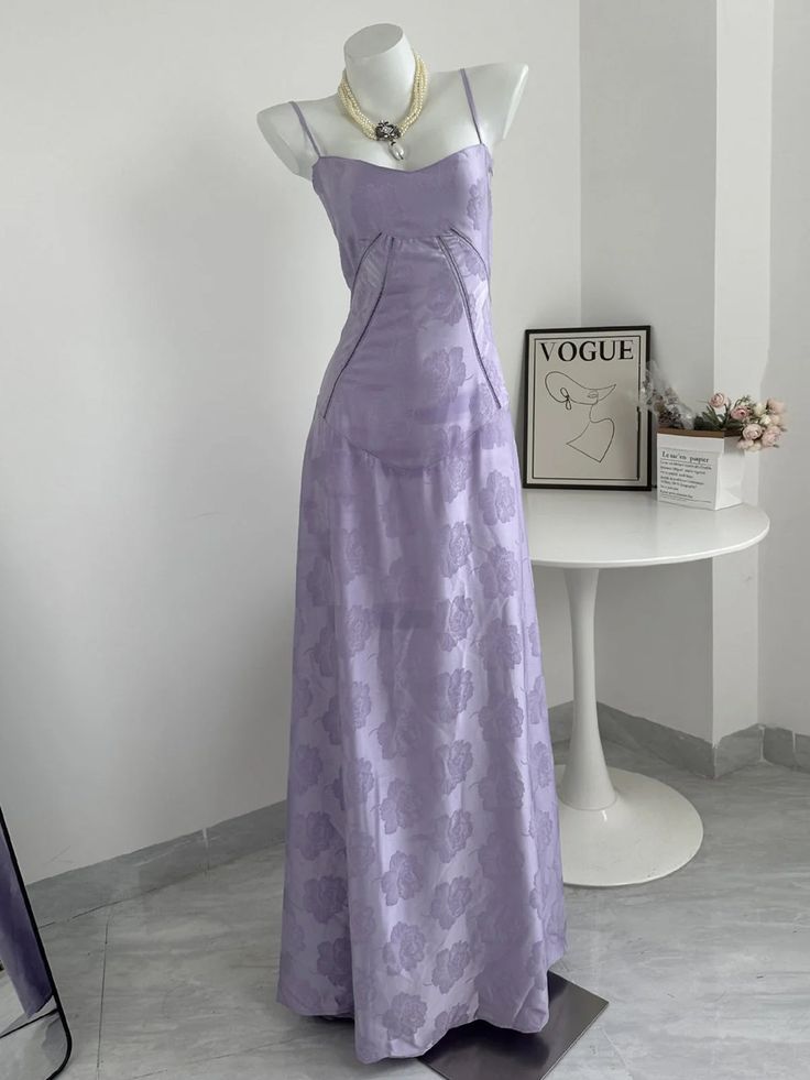Spaghetti Strap Satin Long Prom Dress Evening Dress ED01529